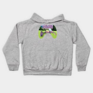 Gamer Mode Activated Pink golf course Kids Hoodie